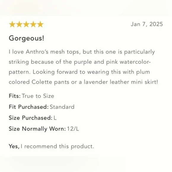 NWT Size M By Anthropologie Mesh Turtleneck Top - Picture 12 of 15